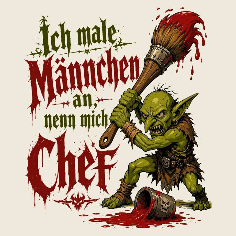 Tabletop Goblin mit Pinsel