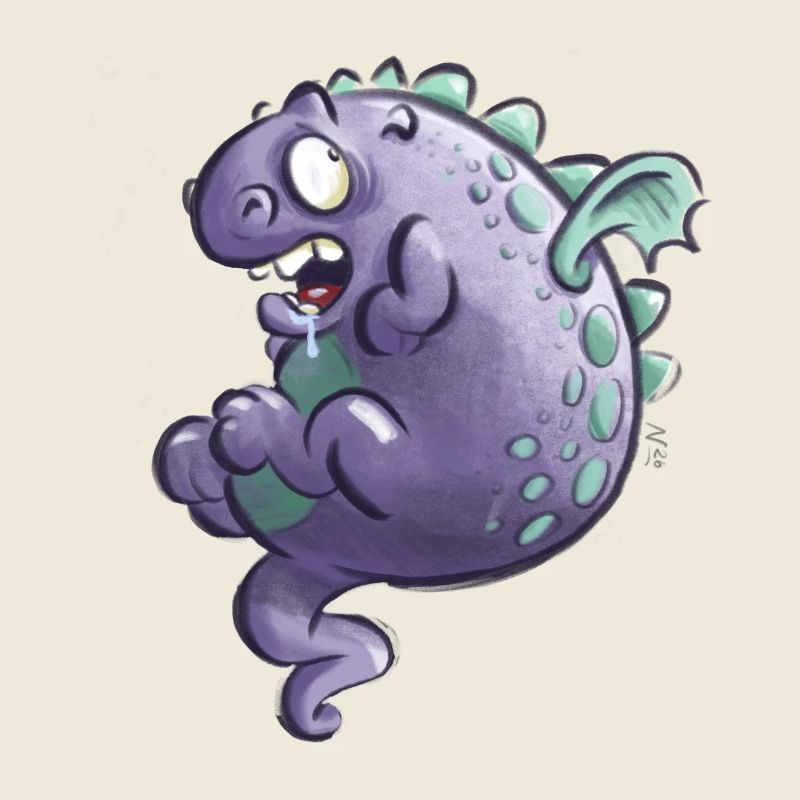 Lila Drache