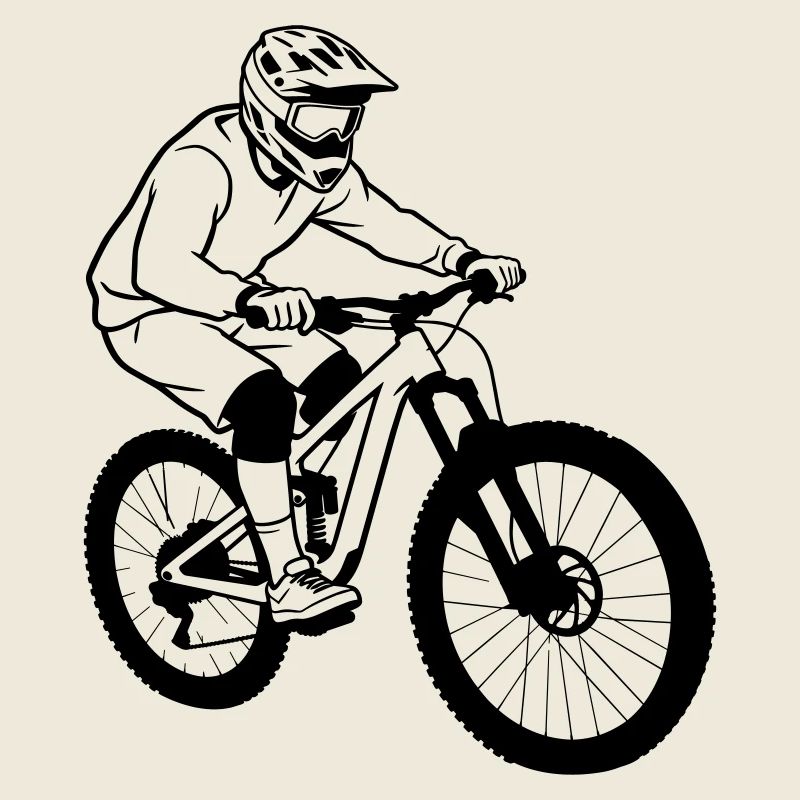 Downhill mountain bike