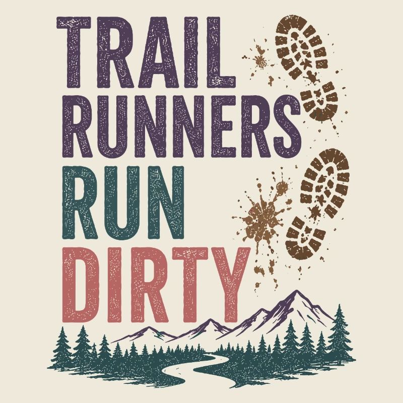 Trailrunner laufen schmutzig