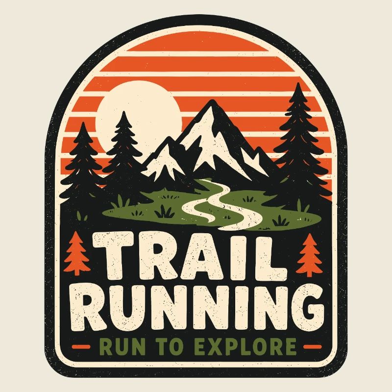 Trail Running Run to Explore Badge