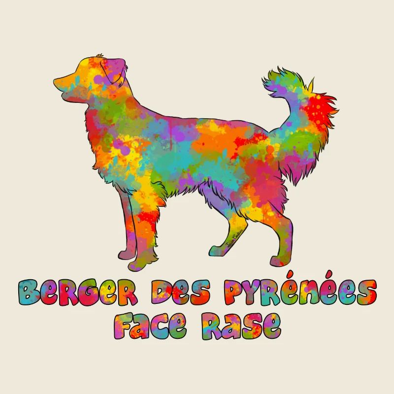 Berger des Pyrénées Face Rase Multicolore