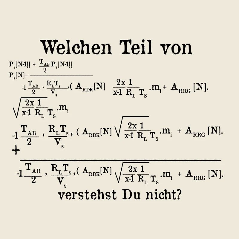 Mathematik / Physik / Nerd: Welchen Teil von ...