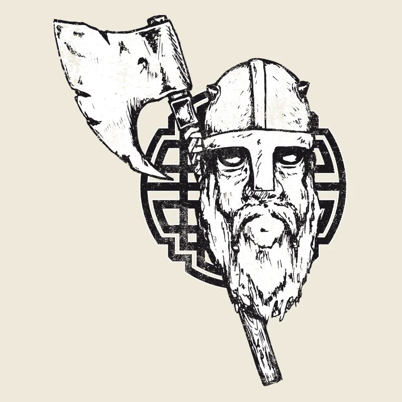 Vikings with ax and knots - crashed