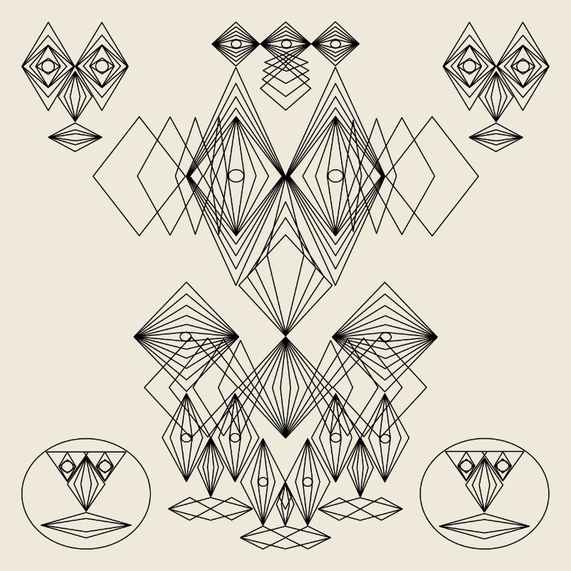 Abstract Design: Crazy Faces Art