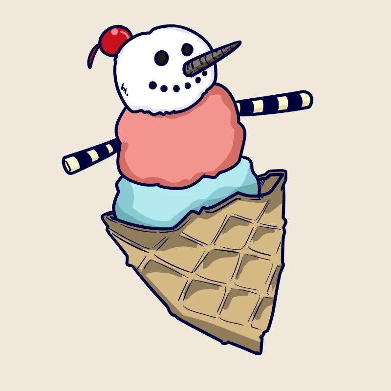Schneemann Eiskugel