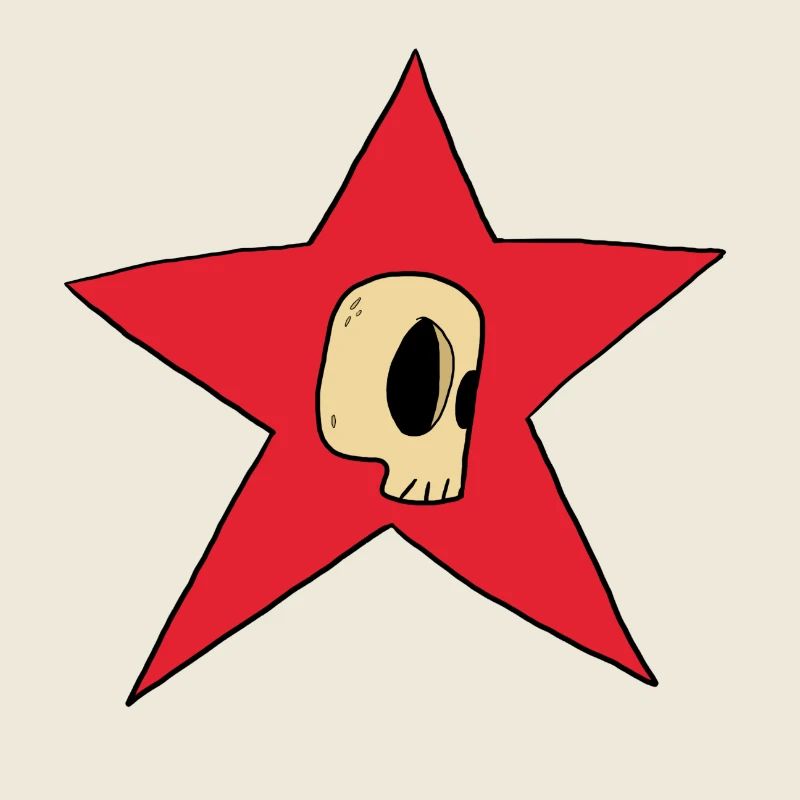 Star skull skull redstar gift