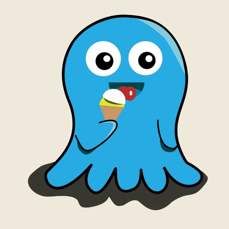 Geist Eis essen Geschenk Kinder witzig lecker