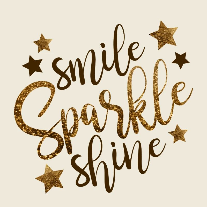 Smile Sparkle Shine! Spruch Blogger Geschenkidee