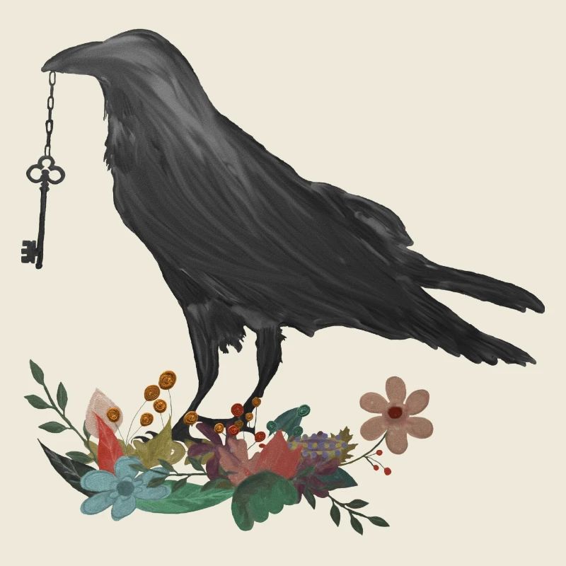 Raven avec clé - cadeau