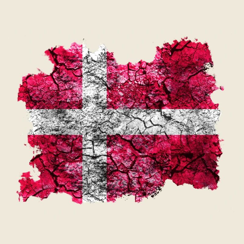 Danemark Drapeau Vintage