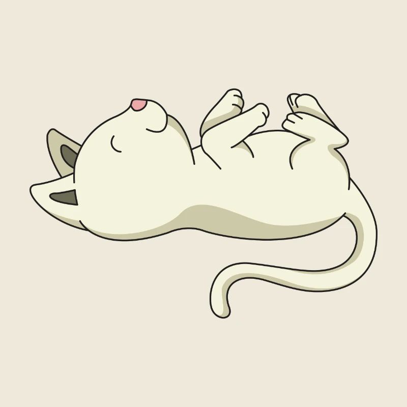 Sleeping kitten gift pet