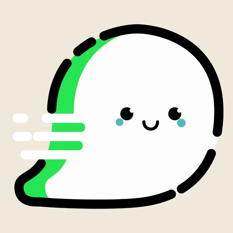 Cartoon / comic ghost very friendly