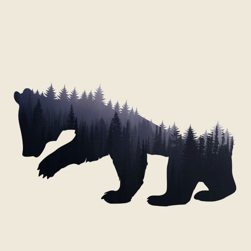 Ours forêt nature - cadeau