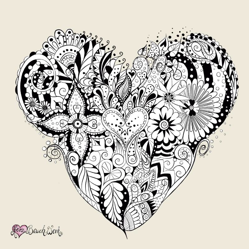 Mandala white black