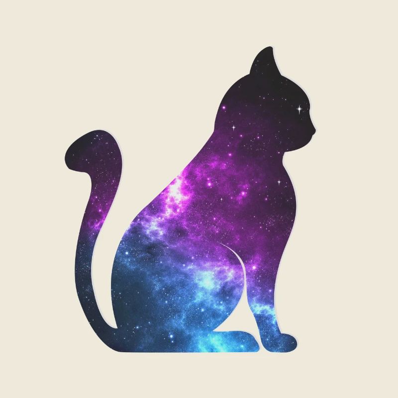 Galaxy Katze Weltraum Geschenk