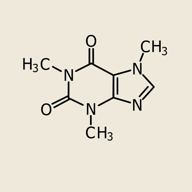 Caffeine - chemical formula