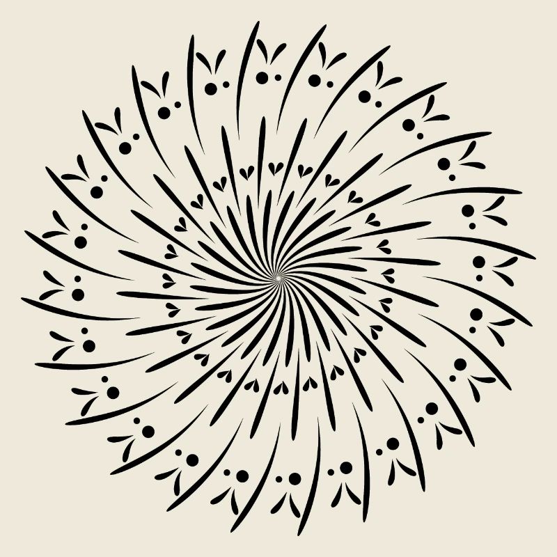 Rotating Circle Pattern Circle Gift Idea