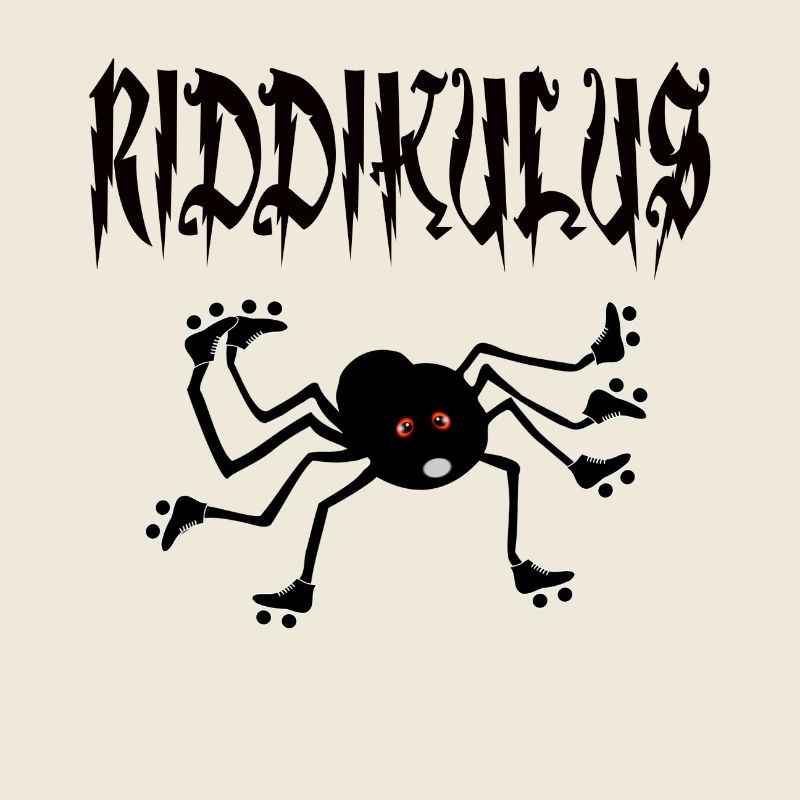 Spinne mit Rollschuhen