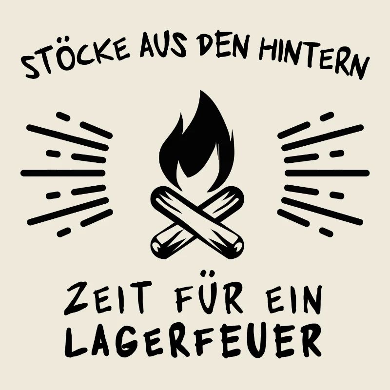 Stoecke from the butt time for a campfire