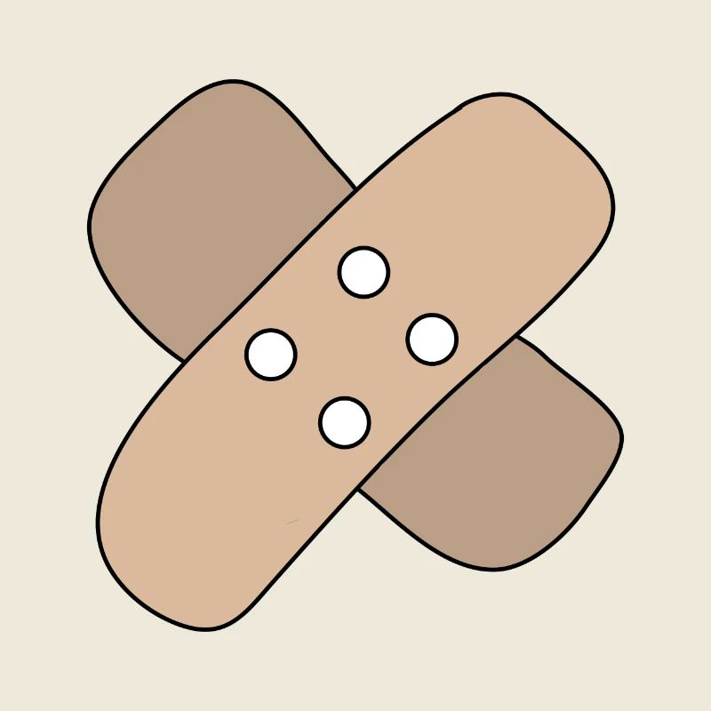 Patch, blessure, blessure, guérison, idée cadeau