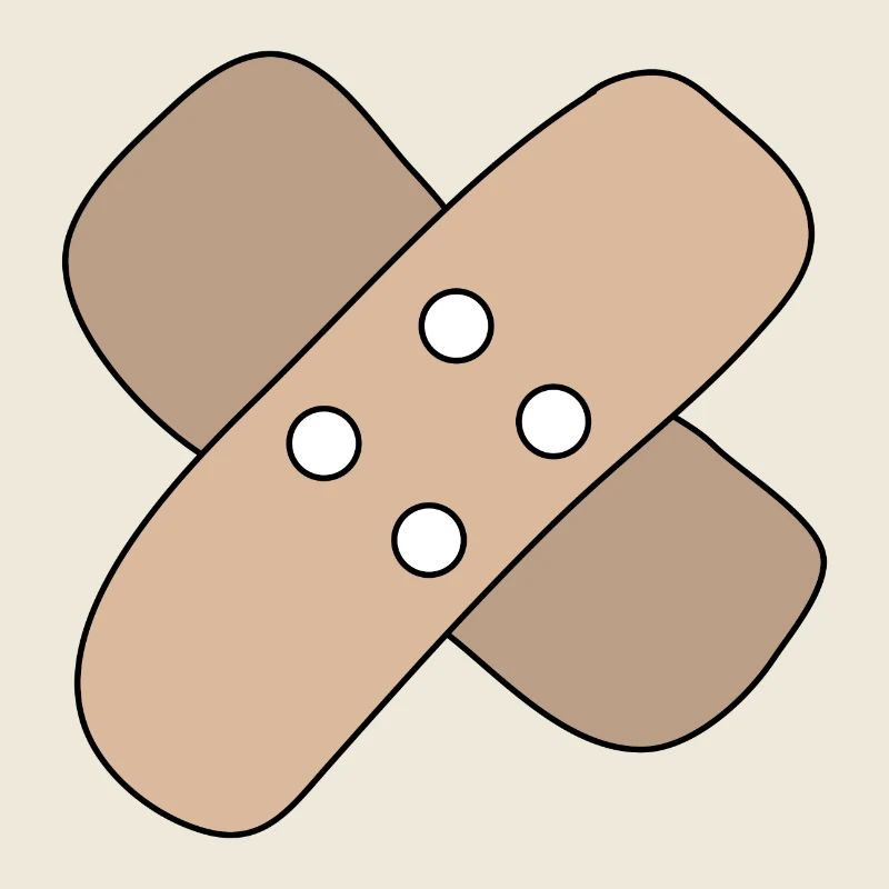 Patch, blessure, blessure, guérison, idée cadeau