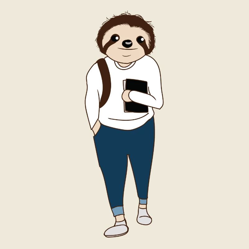 Sloth student - party - relax