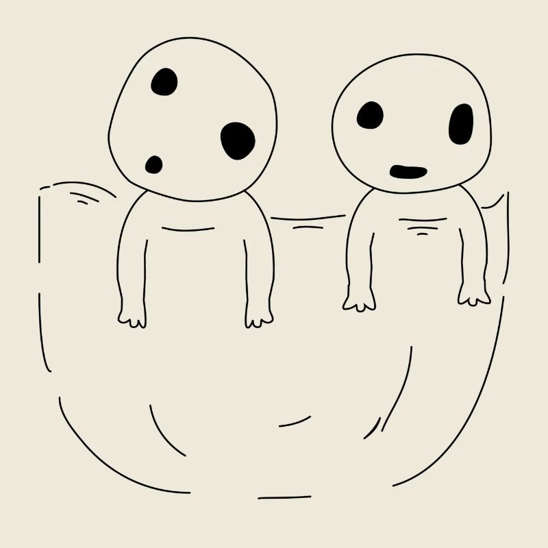 Mignon esprit de forêt d'anime dans la poche de poitrine