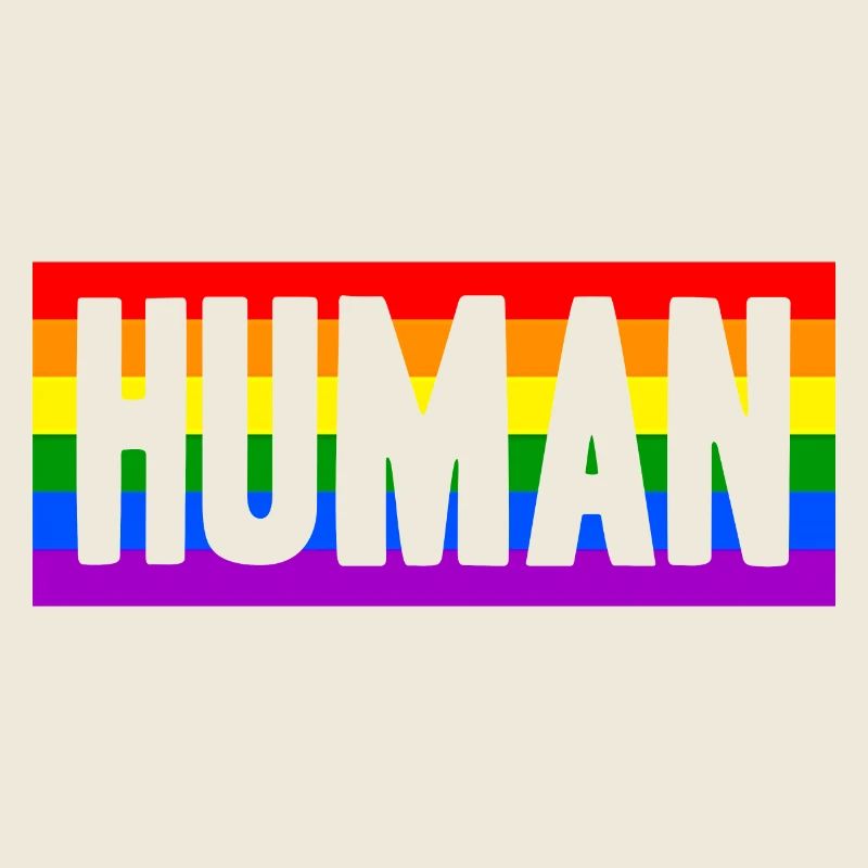 Human Mensch Regenbogen Geschenkidee