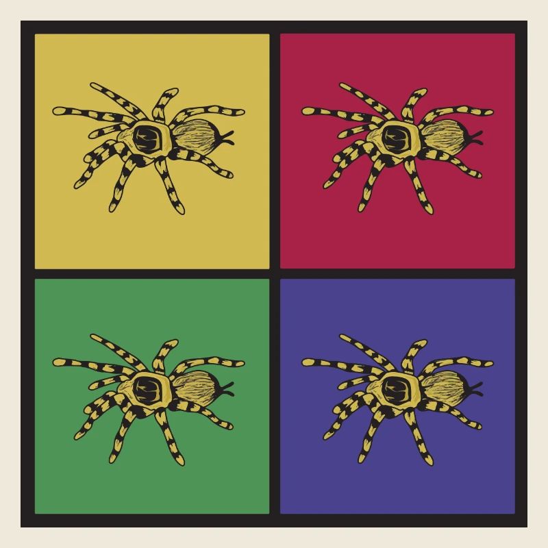 Tarentule d'araignée pop art