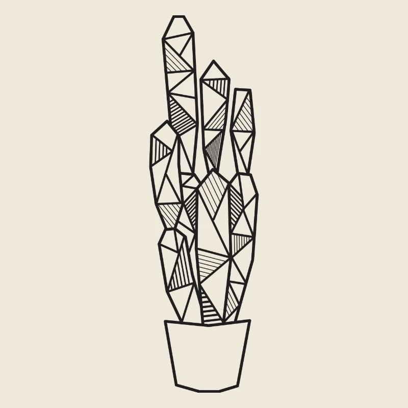 Cactus geometric gift plant hipster cool