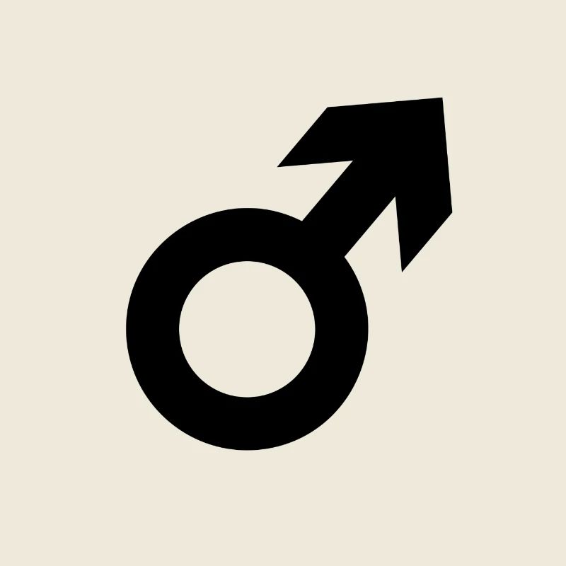 Symbole de Mars Masculinité