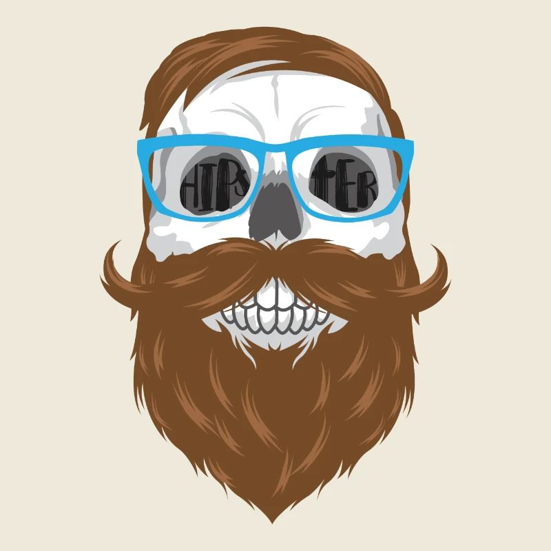 Visage de hipster