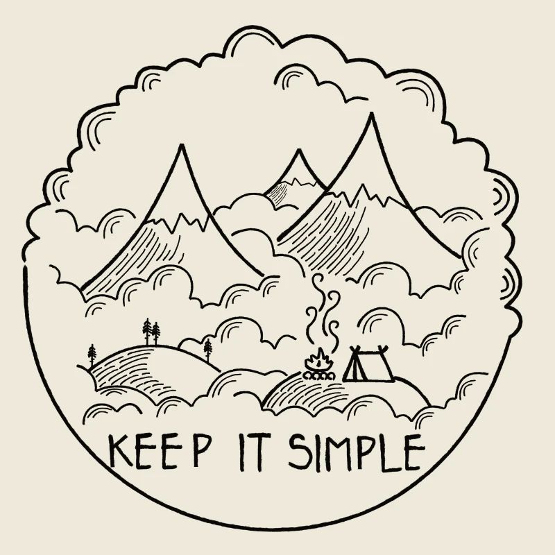 Gardez-le Simple Clouds Mountain Camping