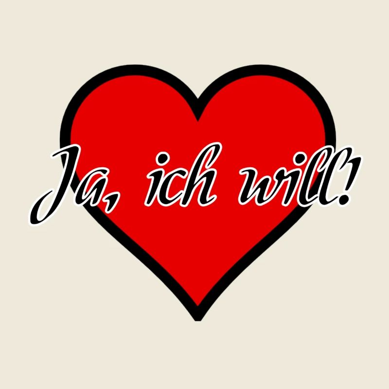 Ich will Heirat Hochzeit Ehe Antrag Liebe Geschenk