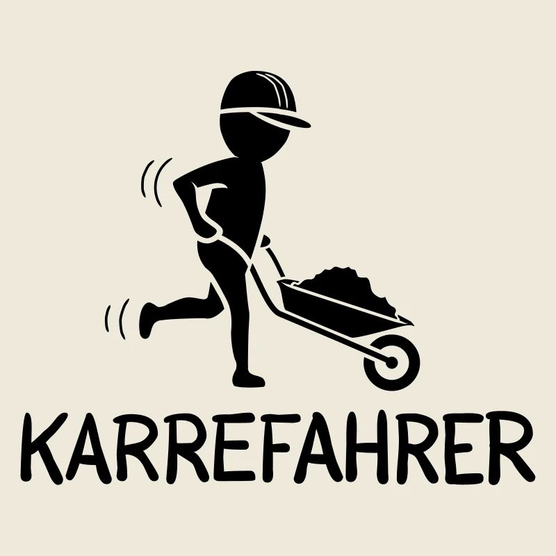 Bauarbeiter mit Schubkarre – KARREFAHRER