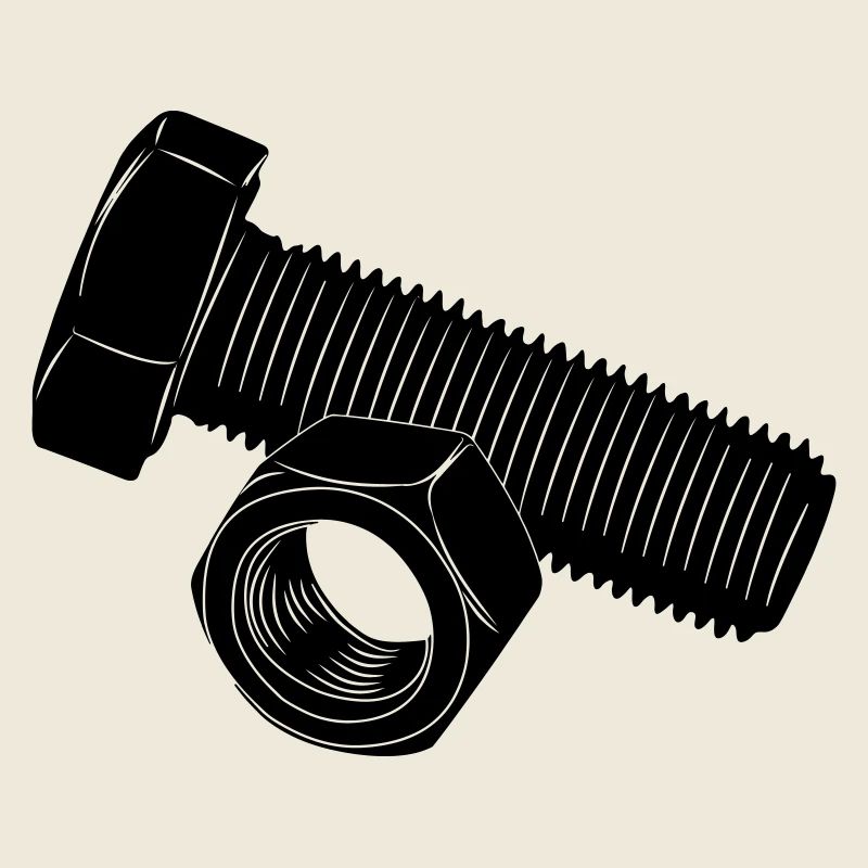 Schraube und Mutter