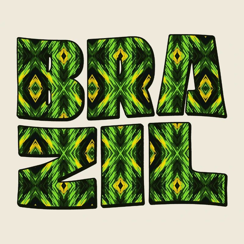 Brasil Kaleido Lettering