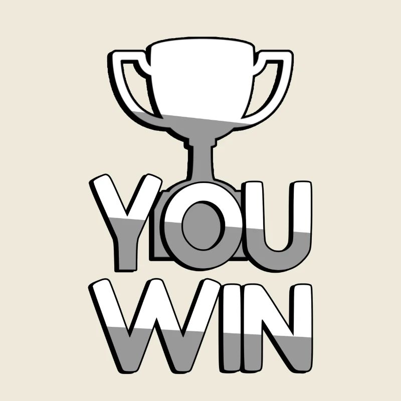 YOU WIN + Trophäe - Gaming