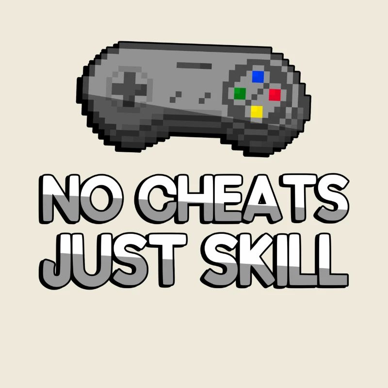 NO CHEATS JUST SKILL + SNES Controller - Gaming