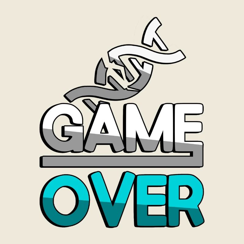GAME OVER (Türkis) + DNA - Gaming