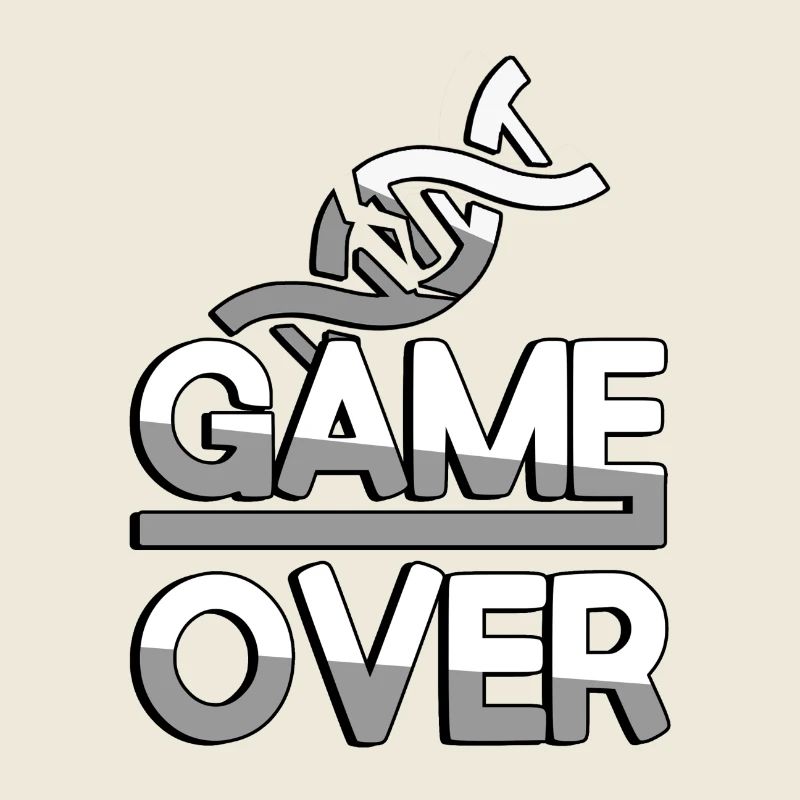 GAME OVER (Blanc) + ADN - Jeux