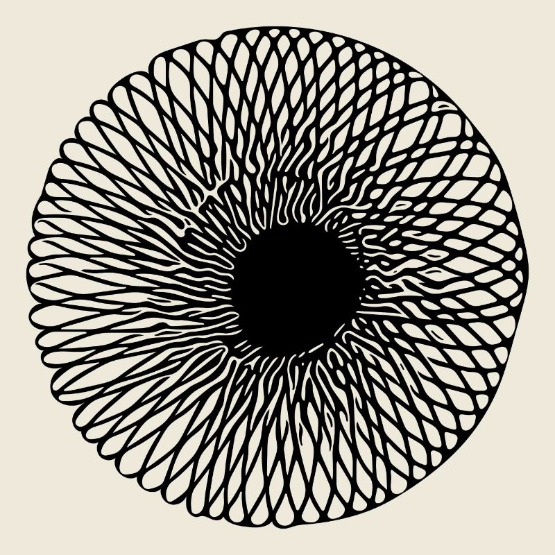 Illusion de ligne circulaire optique optique géométrique 3D