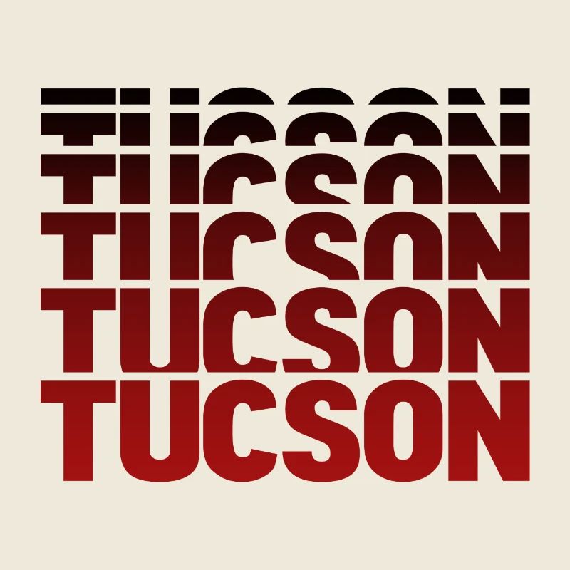 Tucson Lettering Gradient Poster