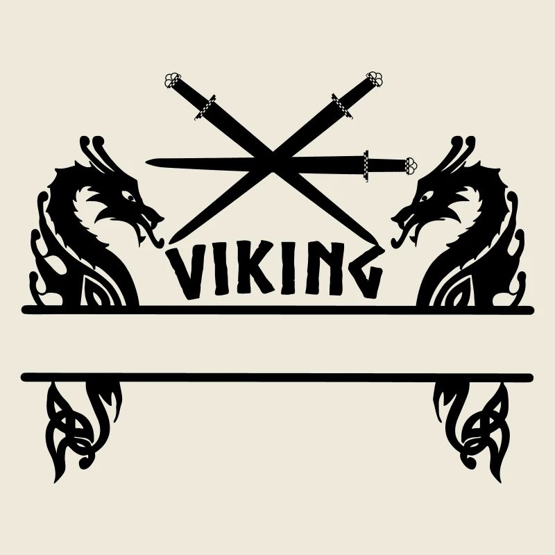 Viking Trois épées Deux dragons Viking