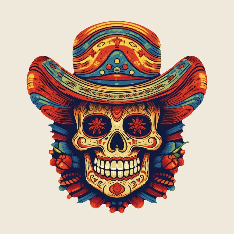 Crâne de Cinco de Mayo