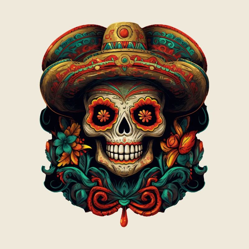 Crâne de Cinco de Mayo