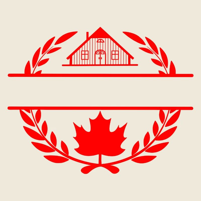 Couronne de laurier de la ferme de feuilles d’érable du Canada
