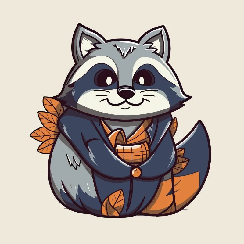 Waschbär - Kawaii Style