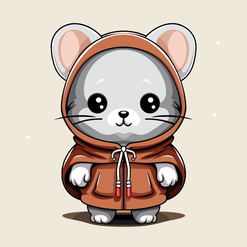 Maus Weihnachts Design - Kawaii Style